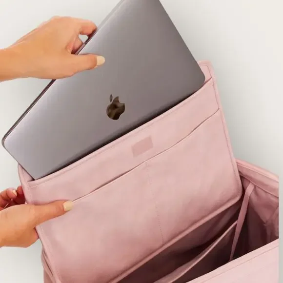 BEIS Atlas Pink The Convertible Mini Weekender Summer Travel Essentials It Girl - Picture 3 of 9